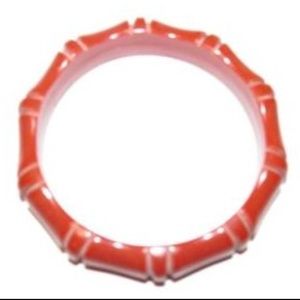 Vintage Bakelite Bangle Braclet HTF Bambo Cinnabar